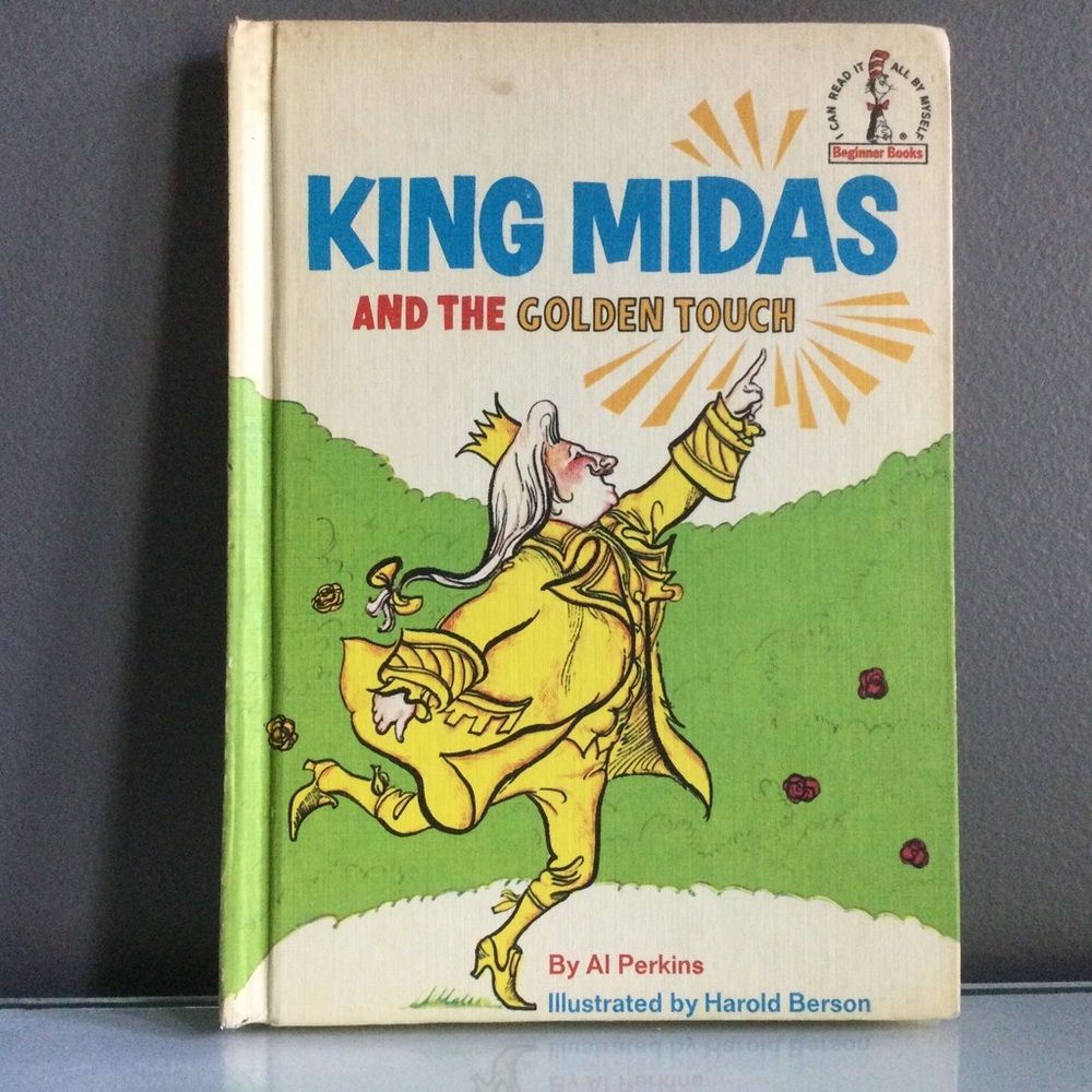 Vintage Kids Book King Midas And The Golden Touch